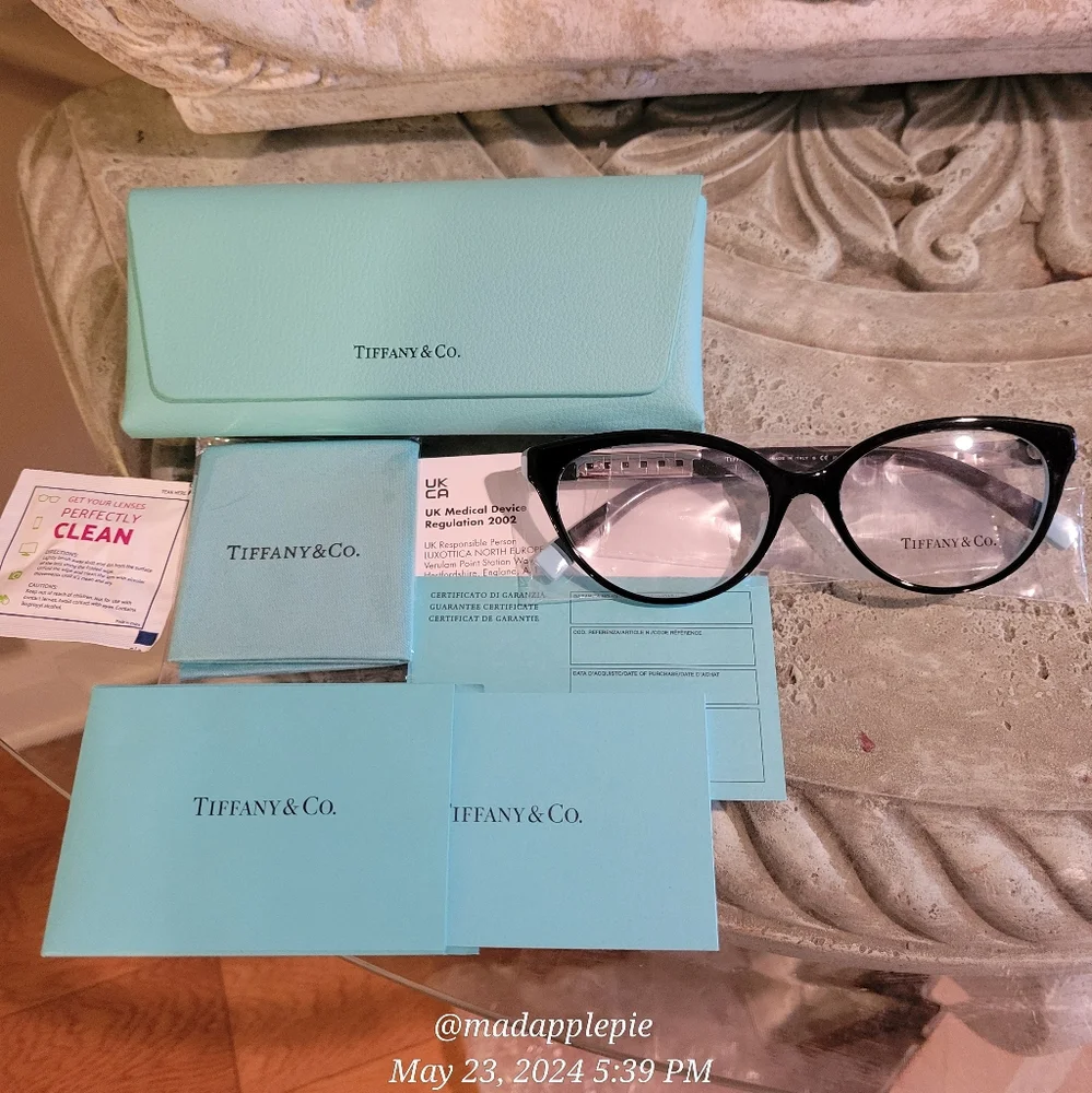 Tiffany & Co.  TF2226 Perscription Frames Only T Logo Luxury Designer Celeb #99 - Picture 13 of 13